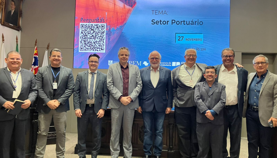 Ipem-SP realiza painel setorial e reúne lideranças para discutir competitividade portuária em Santos